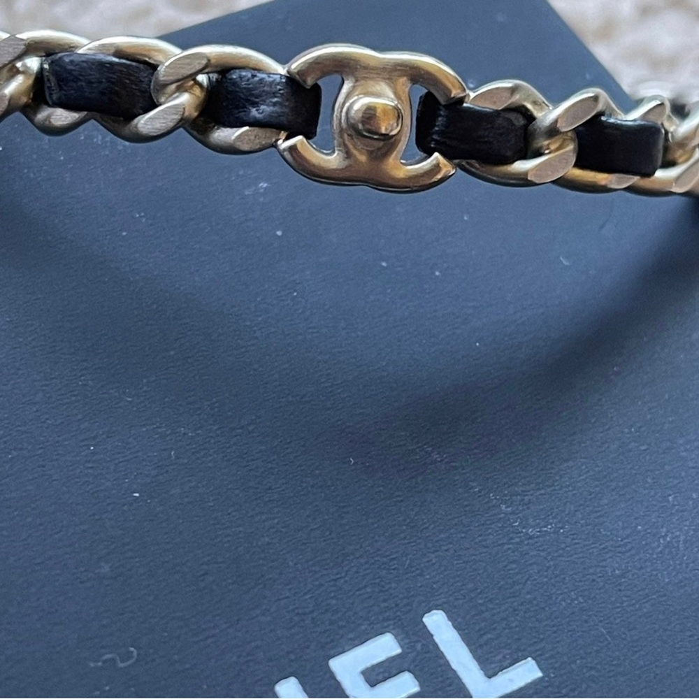 Chanel Interwoven Bangle Bracelet - Automatic - image 6